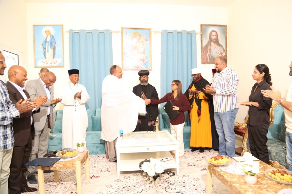 የገዳሙን የአጥር ስራ ለማስጀመር የሚያስችል የስራ ስምምነት ውል ሂደት